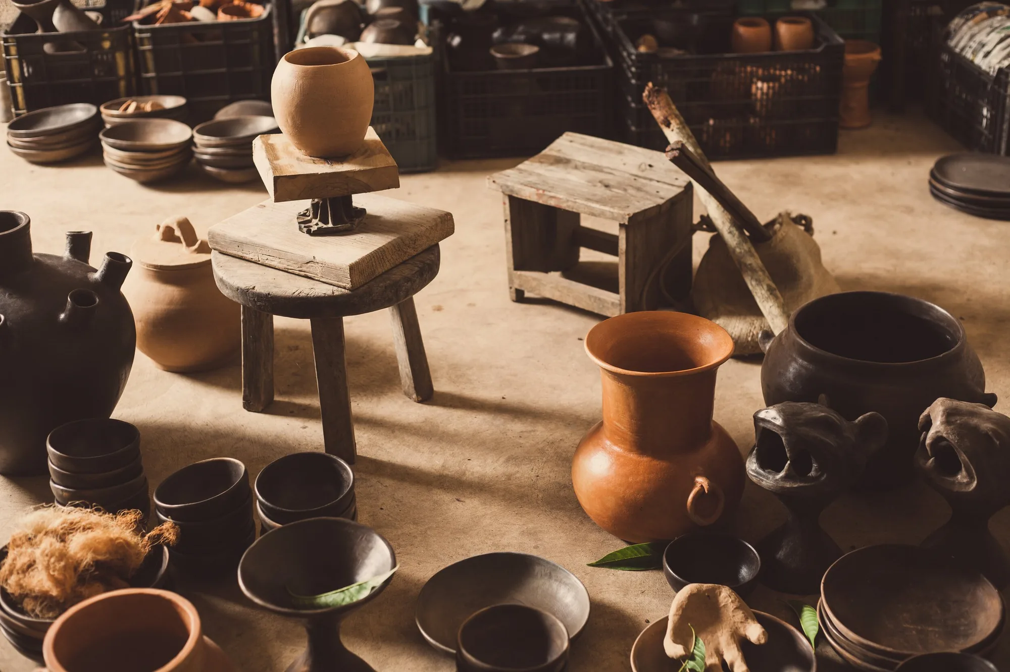 The Espadas Family workshop yard in Uayma