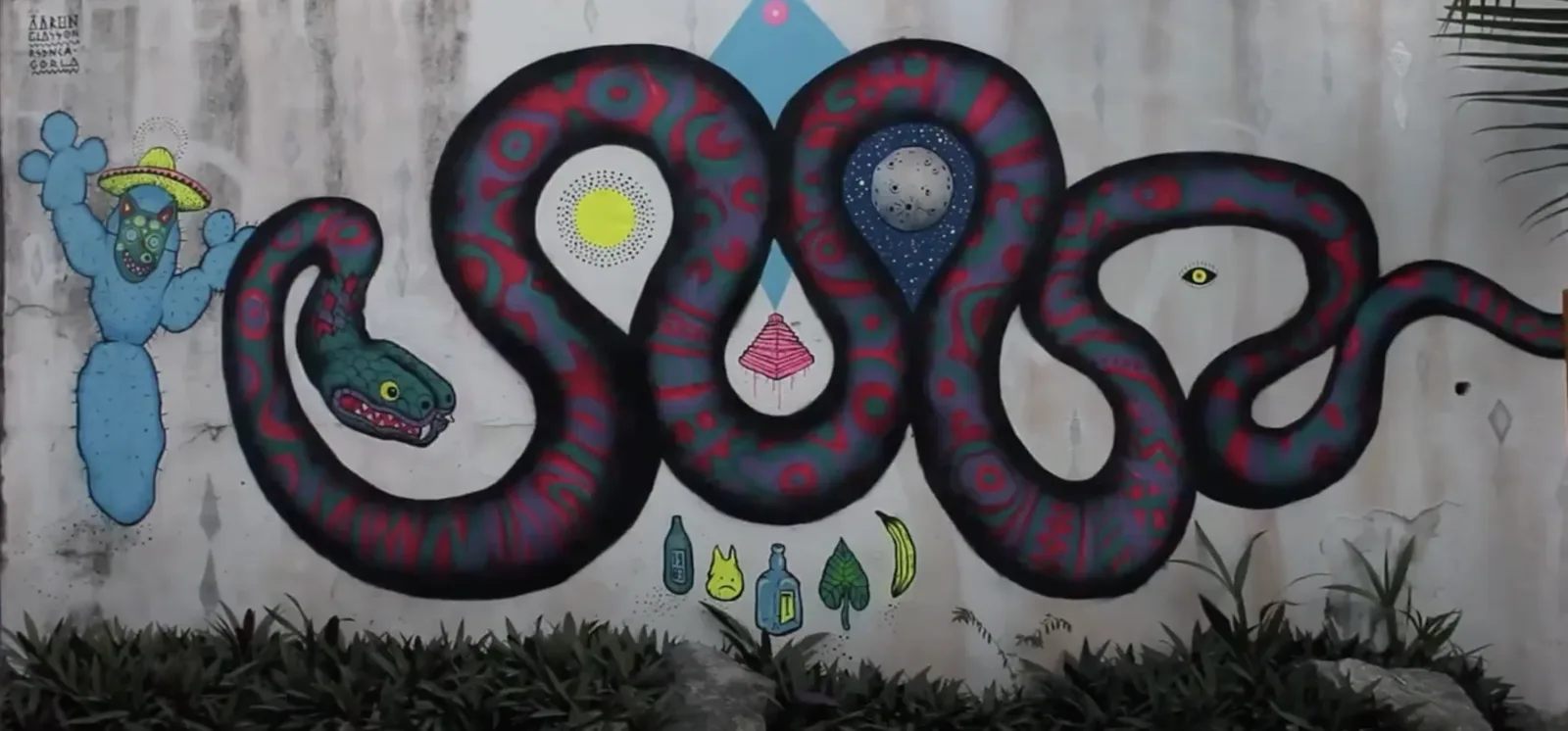 Aaron Glasson — mural documented by Tulum Art Club in Tulum.