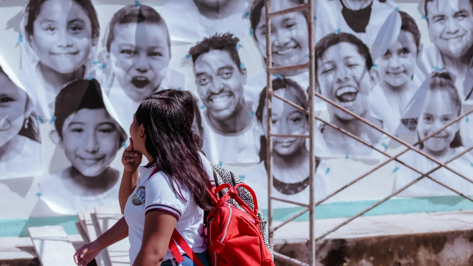 Noemi Manser and Jr initiative “Inside out” — mural documented by Tulum Art Club in Tulum.