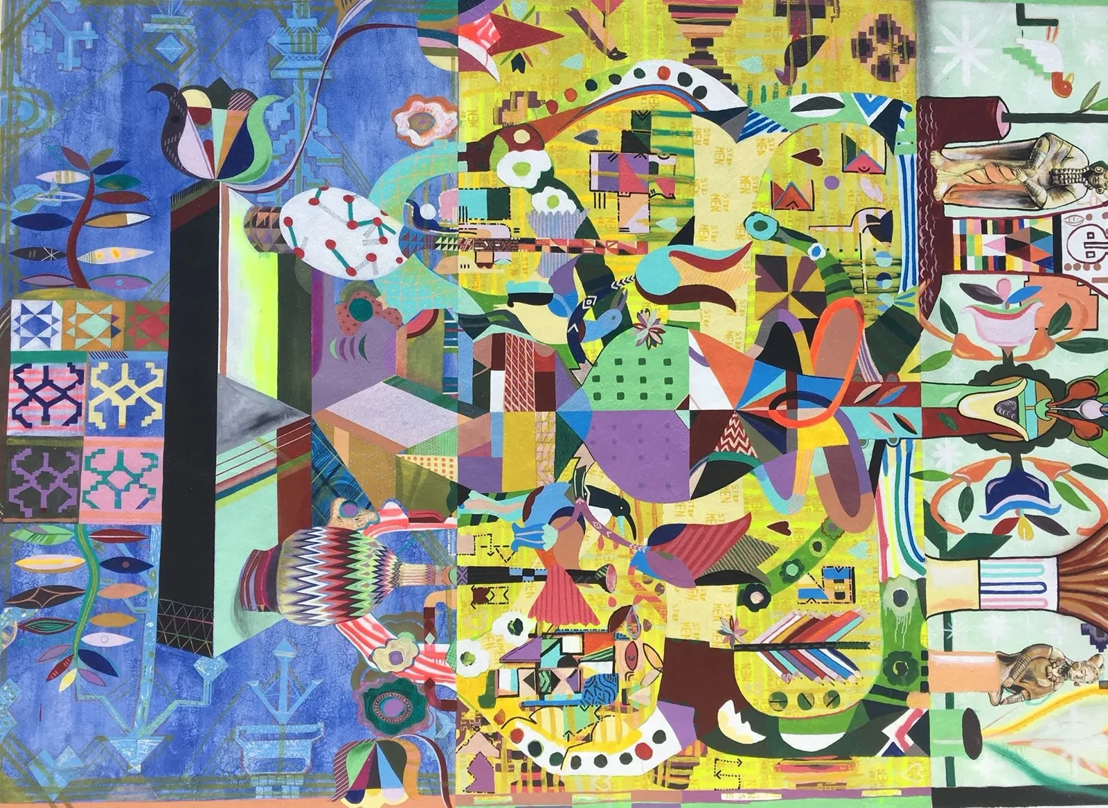 Archival photograph of a mural documented by Tulum Art Club in Tulum.