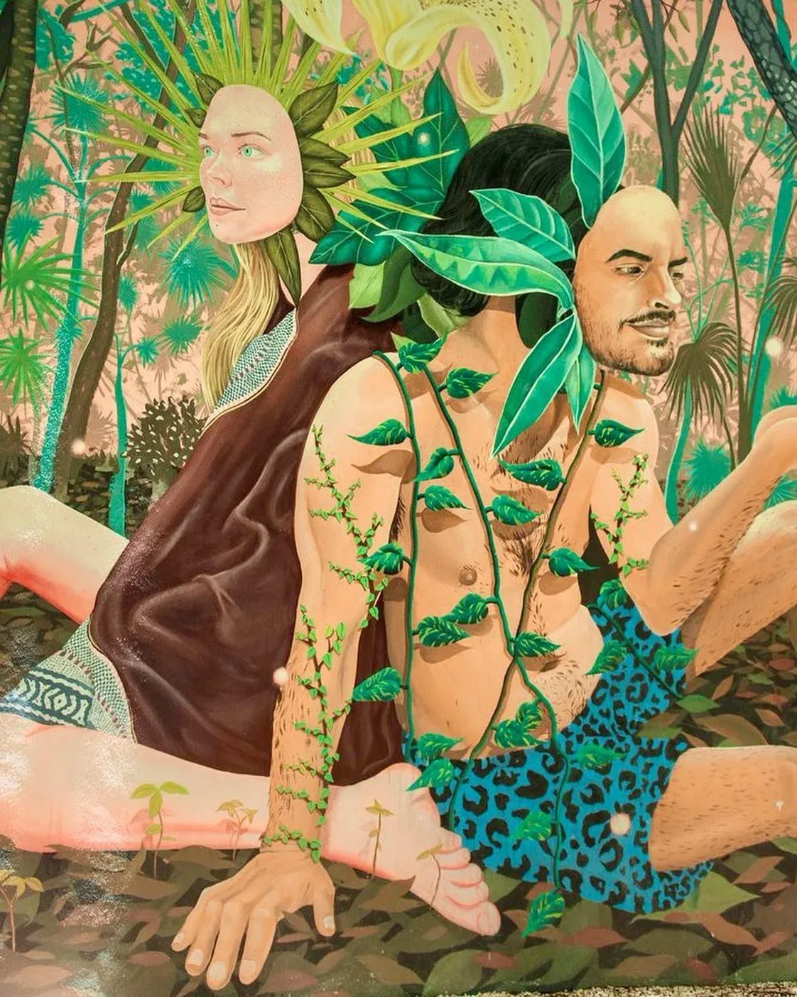 Archival photograph of a mural documented by Tulum Art Club in Tulum.