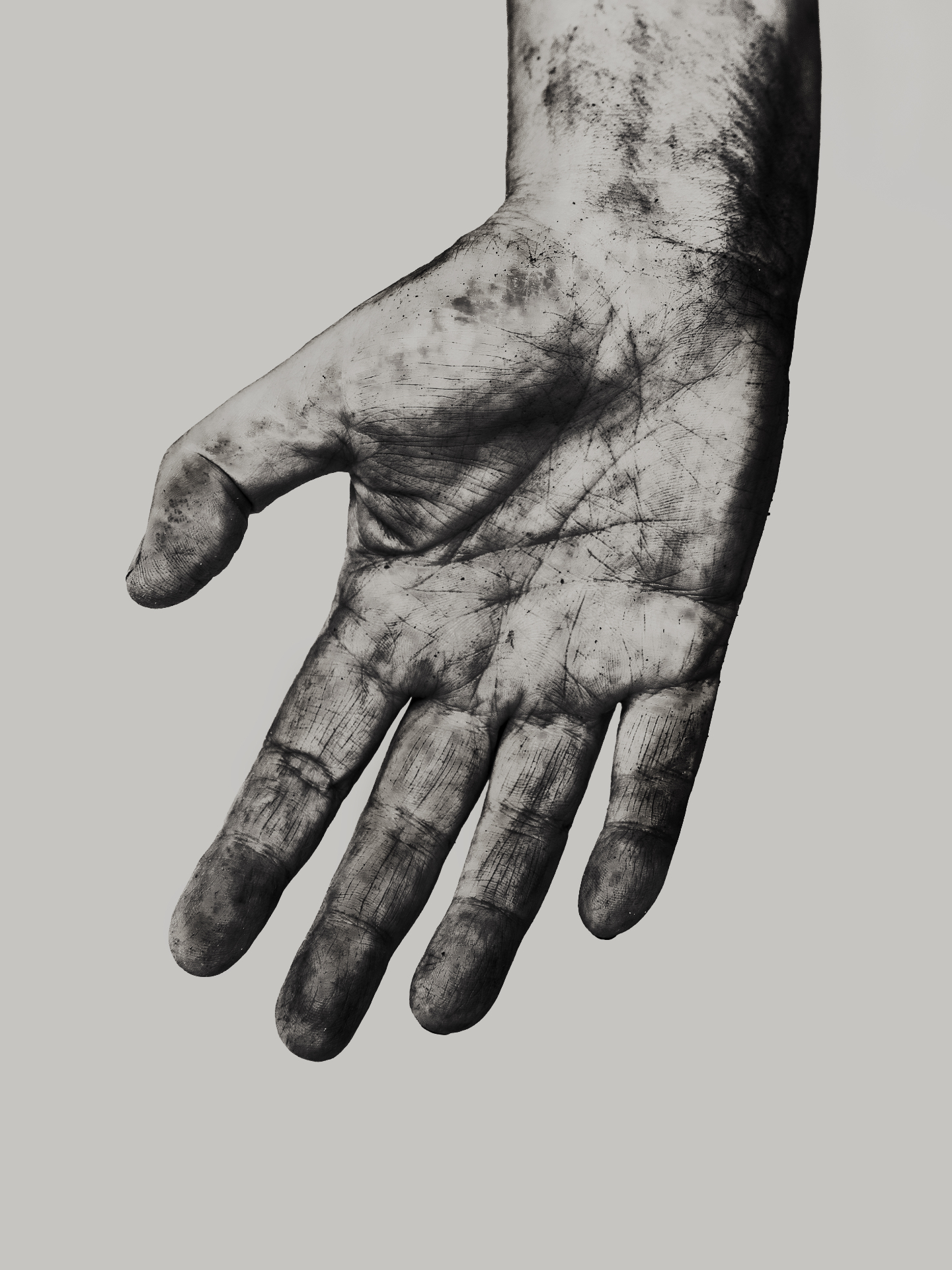 Hands creating — artistic process